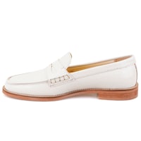 Kadın Beyaz Deri Loafer