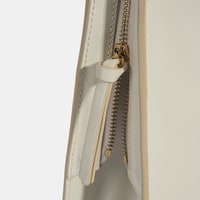 Kadın Beyaz Deri Omuz Çantası