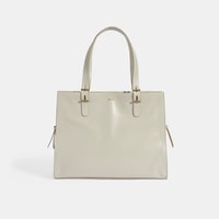 Kadın Beyaz Deri Omuz Çantası