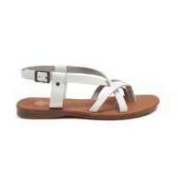 Kadın Beyaz Deri Sandalet