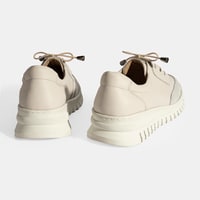 Kadın Beyaz DesaComfort Deri Bağcıklı Günlük Ayakkabı