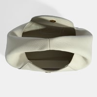 Kadın Beyaz Logo Baskılı Deri Omuz Çantası