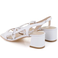 Kadın Beyaz Topuklu Sandalet