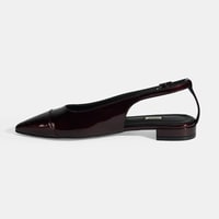 Kadın Bordo Ayarlanabilir Tokalı Rugan Babet