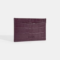 Kadın Bordo Deri Kartlık