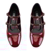 Kadın Bordo Mary Jane Babet