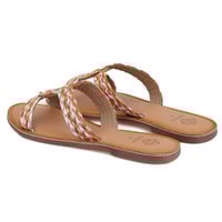 Kadın Çok Renkli Hasır Örgülü Terlik