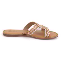 Kadın Çok Renkli Hasır Örgülü Terlik