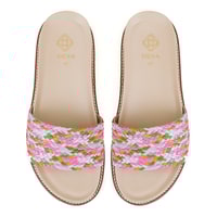 Kadın Çok Renkli Hasır Terlik