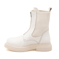 Kadın Ekru Deri Bot