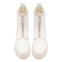 Kadın Ekru Deri Bot