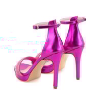 Kadın Fuşya Topuklu Abiye Sandalet