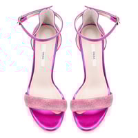 Kadın Fuşya Topuklu Abiye Sandalet