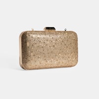 Kadın Gold Taş Detaylı Portföy Gece Çantası
