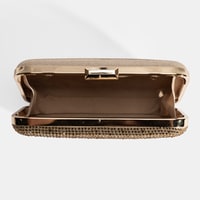 Kadın Gold Taş Detaylı Portföy Gece Çantası