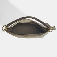 Kadın Gri Deri Omuz Çantası