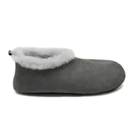 Kadın Gri Fluffy Yünlü Patik