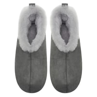 Kadın Gri Fluffy Yünlü Patik