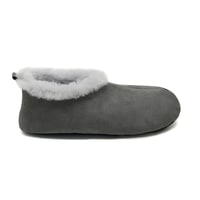 Kadın Gri Fluffy Yünlü Patik