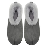 Kadın Gri Fluffy Yünlü Patik