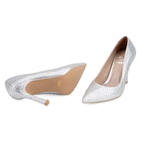 Kadın Gümüş Klasik Topuklu Ayakkabı