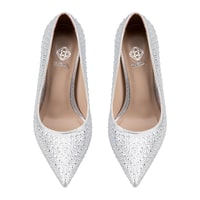 Kadın Gümüş Klasik Topuklu Ayakkabı