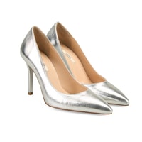 Kadın Gümüş Topuklu Stiletto