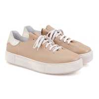 Kadın Kahve Deri Spor Ayakkabı