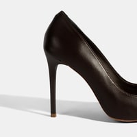 Kadın Kahve Deri Stiletto