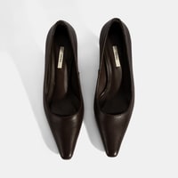 Kadın Kahve Deri Stiletto