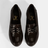 Kadın Kahve DesaComfort Toka Detaylı Deri Ayakkabı