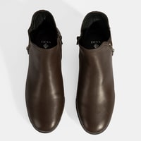 Kadın Kahve Fermuarlı DesaComfort Deri Bot