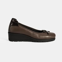 Kadın Kahve Fiyonk Detaylı DesaComfort Deri Ayakkabı