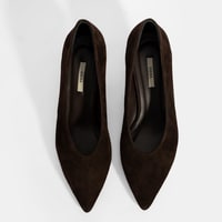 Kadın Kahve Klasik Süet Topuklu Ayakkabı