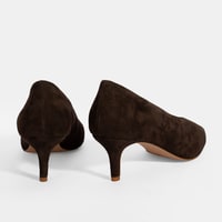 Kadın Kahve Klasik Süet Topuklu Ayakkabı