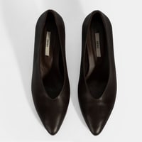 Kadın Kahve Klasik Topuklu Deri Ayakkabı