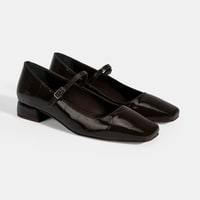 Kadın Kahve Kroko Baskılı Mary Jane Günlük Ayakkabı