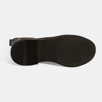 Kadın Kahve Lastik Detaylı Deri Bot