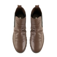 Kadın Kahve Lastikli Deri Bot