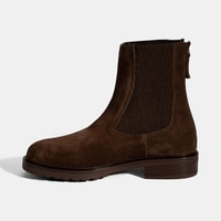 Kadın Kahve Lastikli Süet Chelsea Bot