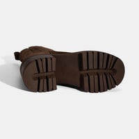 Kadın Kahve Lastikli Topuklu Süet Chelsea Bot