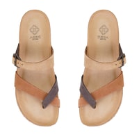 Kadın Kahve Nubuk Deri Terlik