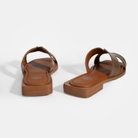 Kadın Kahve Rugan Terlik