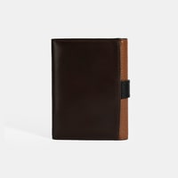 Kadın Kahve / Siyah Deri Cüzdan