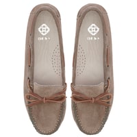 Kadın Kahve Süet Deri Loafer