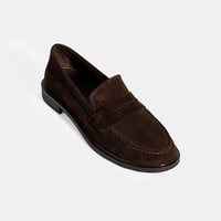 Kadın Kahve Süet Loafer