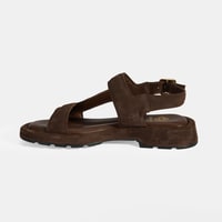 Kadın Kahve Süet Tokalı Sandalet