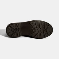 Kadın Kahve Toka Aksesuarlı Kalın Tabanlı Deri Loafer