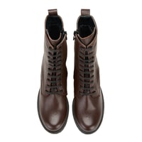 Kadın Kahve Topuklu Deri Bot