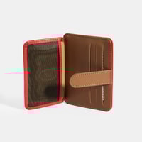 Kadın Kırmızı Deri Kartlık